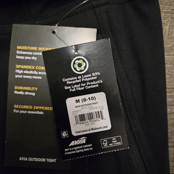 NWT Black High-Waisted Leggings - Picture 3 of 4